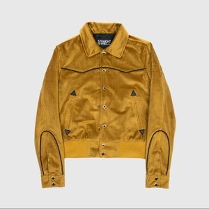 Straight to Hell Fitted, Soft Gold Velvet Jacket